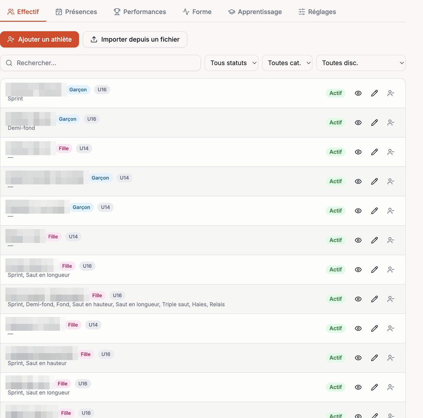 L'effectif d'un groupe